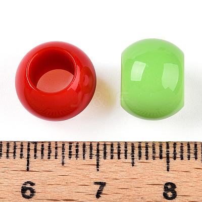 Opaque Acrylic Beads SACR-N018-05-1