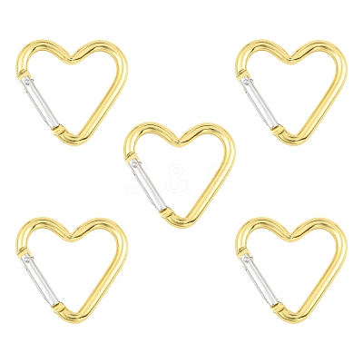 5Pcs Zinc Alloy Spring Gate Rings FIND-YW0010-59J-1