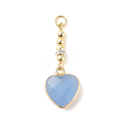 Natural Gemstone Pendants PALLOY-JF01615-1