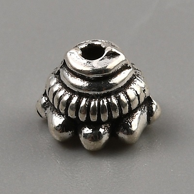 Tibetan Style Alloy Bead Cones FIND-WH0291-06A-AS-1