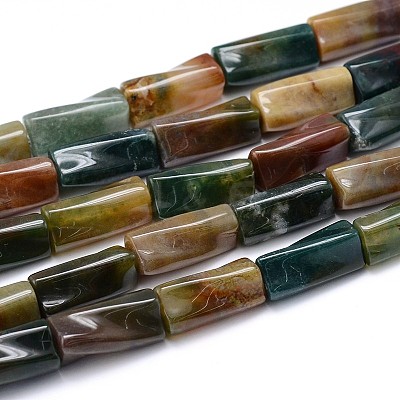 Natural Indian Agate Twist Bead Strands G-L240-11-1