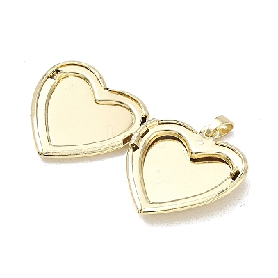 Printed Brass Locket Pendants KK-CBA9B3D-01G-01-1