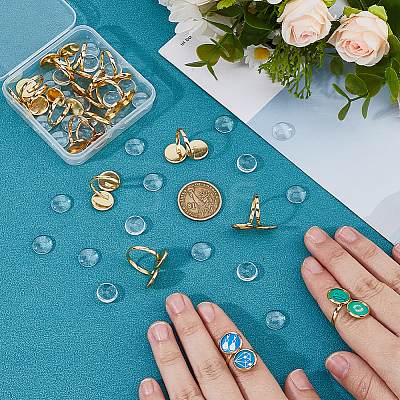 DIY Cuff Ring Making Kits DIY-HS0001-66-1