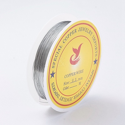 Round Copper Jewelry Wire X-CWIR-S002-0.3mm-01-1