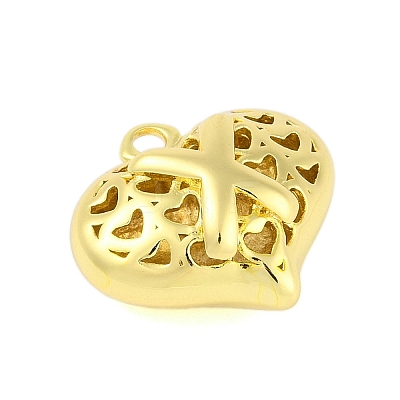 Hollow Brass Pendants for Valentine's Day KK-M289-03X-G-1