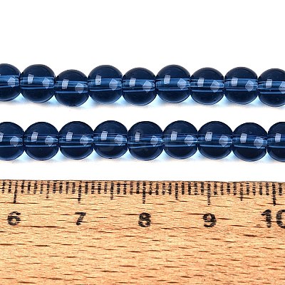 Transparent Glass Beads Strands X-GLAA-T032-T6mm-28-1