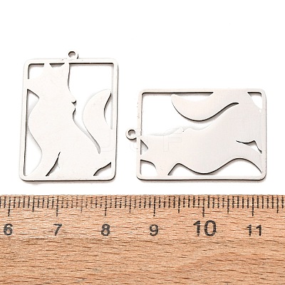 201 Stainless Steel Pendants SA-CBA49C1-04P-1