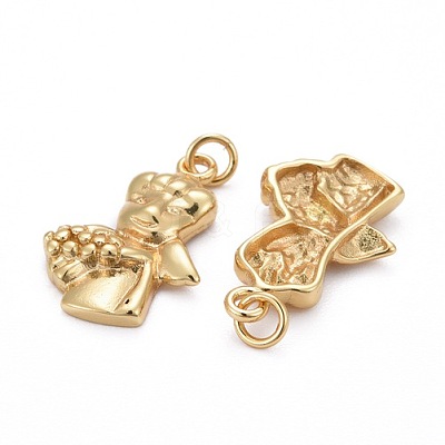 Brass Pendants KK-Z008-03G-1