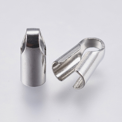 Tarnish Resistant 304 Stainless Steel Cord Ends STAS-I097-028P-1