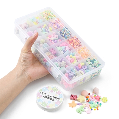 DIY Candy Color Bracelet Making Kit DIY-YW0006-26-1