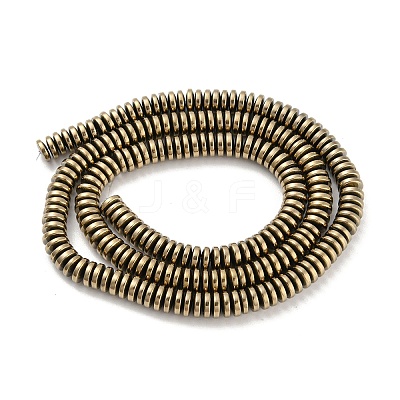 Electroplated Synthetic Non-magnetic Hematite Beads Strands G-Z032-C02-04LG-1