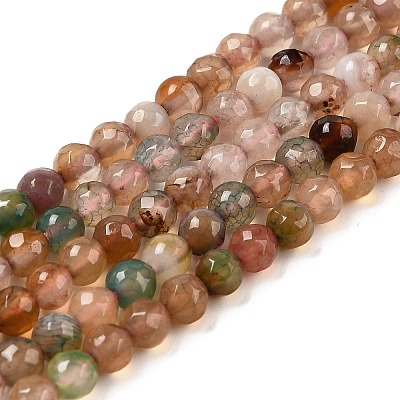 Natural Agate(Dyed & Heated) Beads Strands G-Z068-B09-02-1