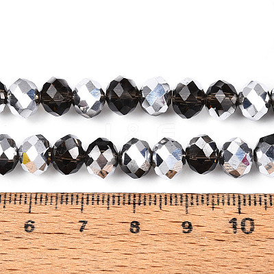 Electroplate Glass Beads Strands LS-GR8MMY-01S-1