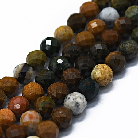 Natural Ocean Agate/Ocean Jasper Beads Strands G-G927-11-1