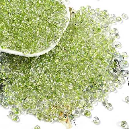 6/0 Spray Paint Glass Seed Beads SEED-H003-11N-1