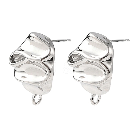 SHEGRACE Brass Stud Earring Findings XGRQ64491-870P-1