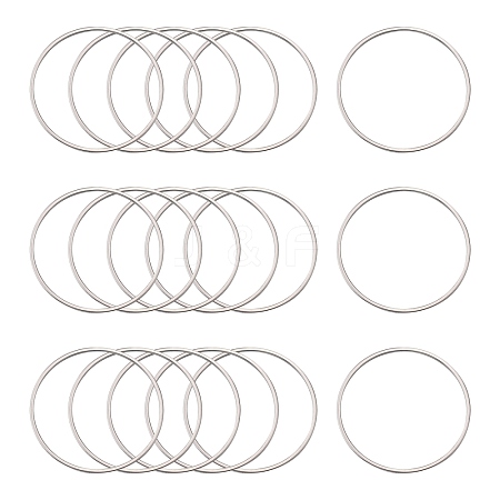 Tarnish Resistant 304 Stainless Steel Linking Ring X-STAS-T047-15C-1