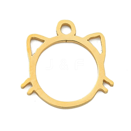 Ion Plating(IP) 201 Stainless Steel Charms STAS-M015-05G-1