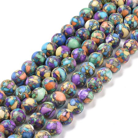 Assembled Natural & Dyed Magnesite Beads G-L575-02I-1