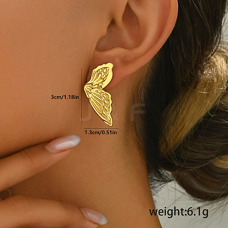 Elegant Stainless Steel Stud Earrings OU6894-5-1