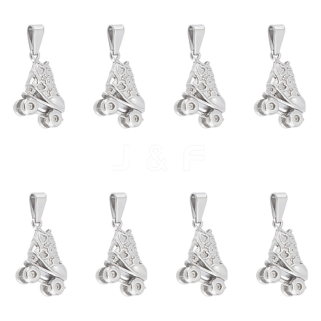 Unicraftale 8Pcs 304 Stainless Steel Pendants STAS-UN0045-35P-1