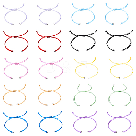 10Pcs Nylon Thread Bracelets Making BJEW-YW00010-1