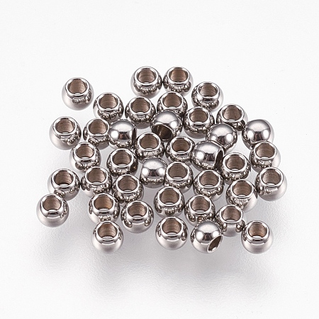 316 Stainless Steel Spacer Beads STAS-G176-46P-E-1