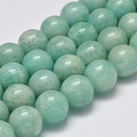 Natural Amazonite Beads Strands X-G-S333-6mm-022-1