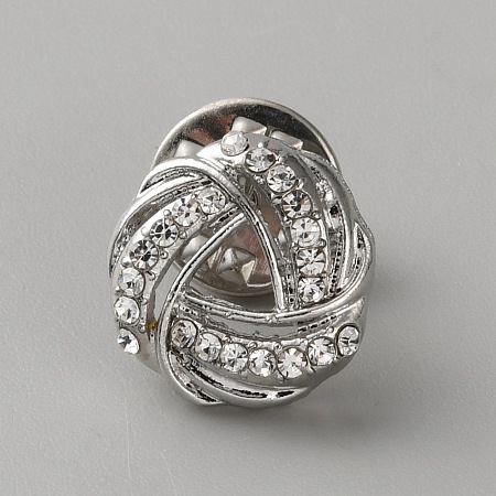 Zinc Alloy Rhinestone Brooches AJEW-WH0816-239P-02-1