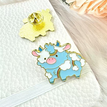 Cattle Enamel Pin JEWB-K036-02G-1
