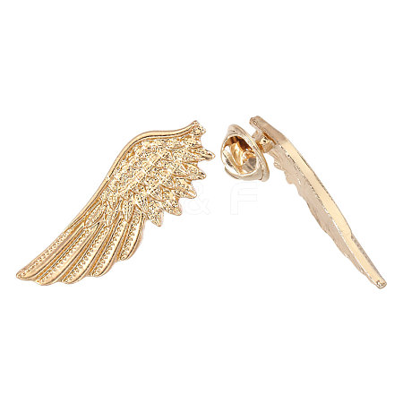 1 Pair Wing Alloy Brooches JEWB-CA0001-81-1