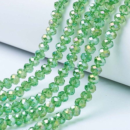Electroplate Glass Beads Strands LS-EGLA-A034-T10mm-B11-1