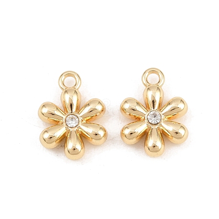 Rack Plating Alloy Rhinestone Pendants PALLOY-T096-08G-02-1