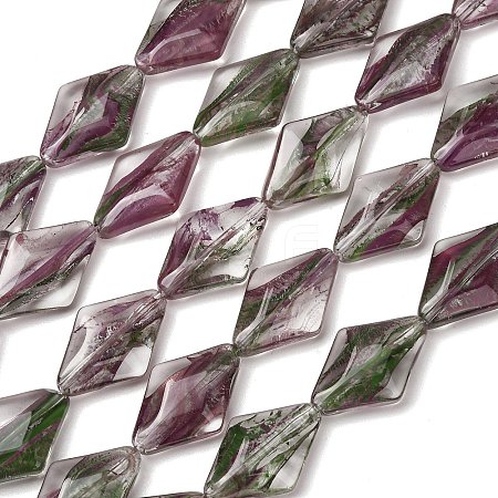 Transparent Handmade Lampwork Beads LA-CBAF0C8-02J-1