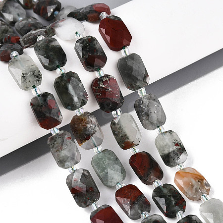 Natural Africa Bloodstone Beads Strands G-T139-87-1