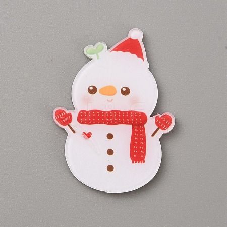 Christmas Acrylic Cabochons SACR-WH0011-05K-1