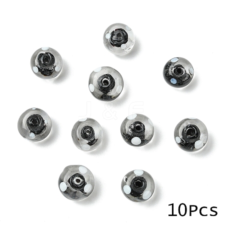 10Pcs Handmade Lampwork Beads LAMP-YW0001-96D-1