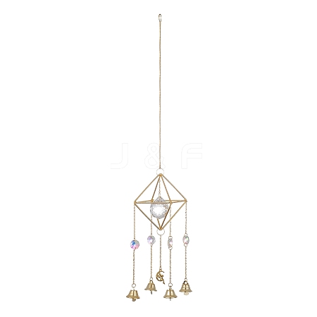 Geometric Metal Suncatchers Wall Hanging Decoration LS-HJEW-G018-01B-G-1