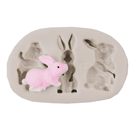 Food Grade Bunny Silicone Molds DIY-I012-32-1