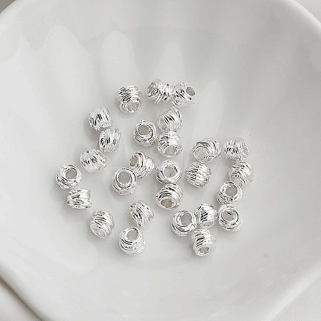 Corrugated Alloy Spacer Beads PALLOY-ZX002-47P-1