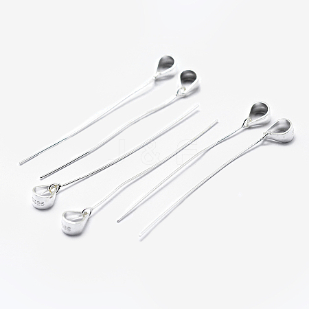 925 Sterling Silver Eye Pin STER-I014-22S-1