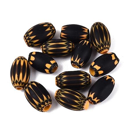 Handmade Millefiori Glass Barrel Beads LA-N002-15C-1
