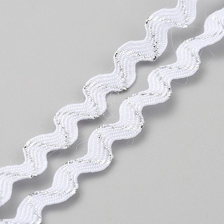 Wavy Polyester Ribbons OCOR-WH0036-95-1