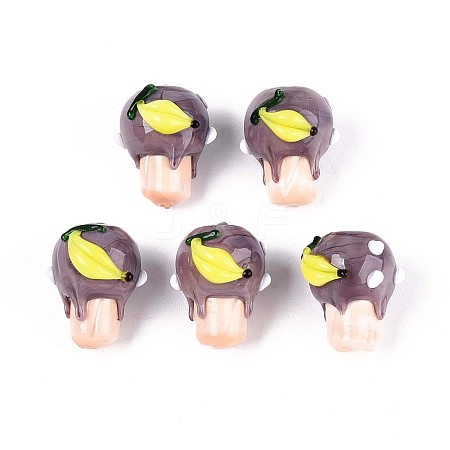 Handmade Lampwork Bumpy Beads LAMP-T022-06A-1