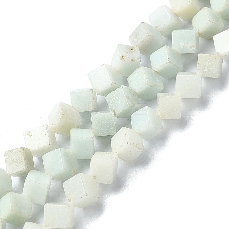 Natural Flower Amazonite  Beads Strands G-C135-D04-01-1