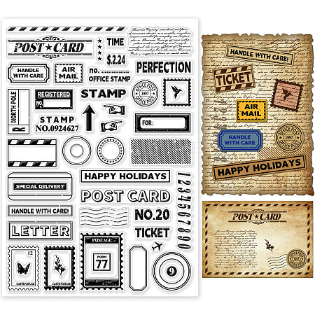 Custom PVC Plastic Stamps DIY-WH0296-0034-1