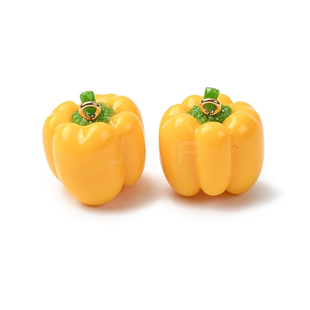 Imitation Vegetable Resin Pendants RESI-K033-03A-01-1