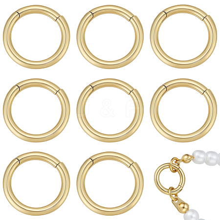 10Pcs Brass Twister Clasps KK-BBC0029-02B-1
