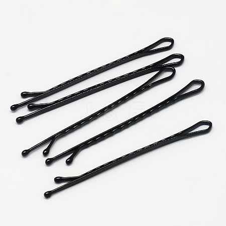 Black Baking Painted Iron Hair Bobby Pins Simple Hairpin PHAR-O002-03-01S-1