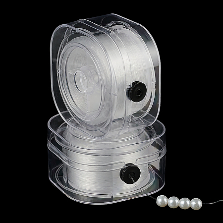 Round Elastic Crystal Thread EW-WH0022-02-1